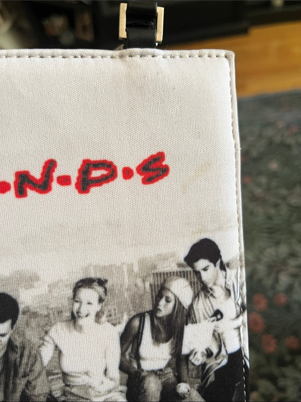 Vintage Black and White Friends Themed Bag - Picture 6 of 6
